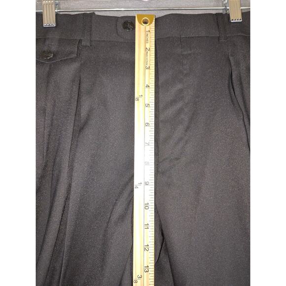 VTG Falcone 90s Men's Pleated Front Pants Black 40R Unhemmed NWT - Deadstock - Picture 7 of 8